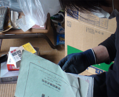 貴重品の仕分けと捜索について