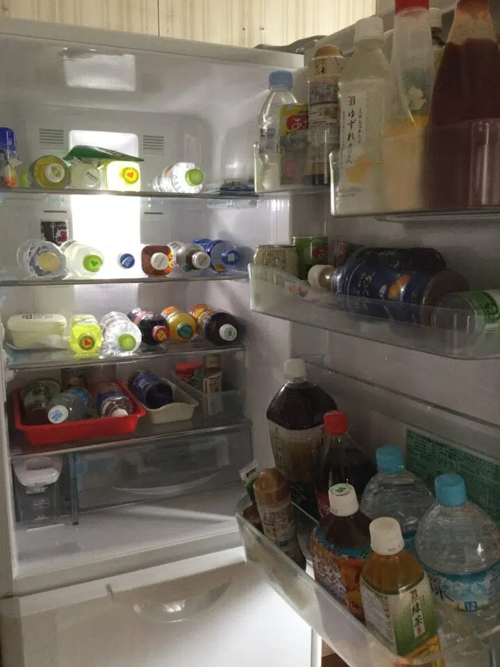 遺品の冷蔵庫の中身
