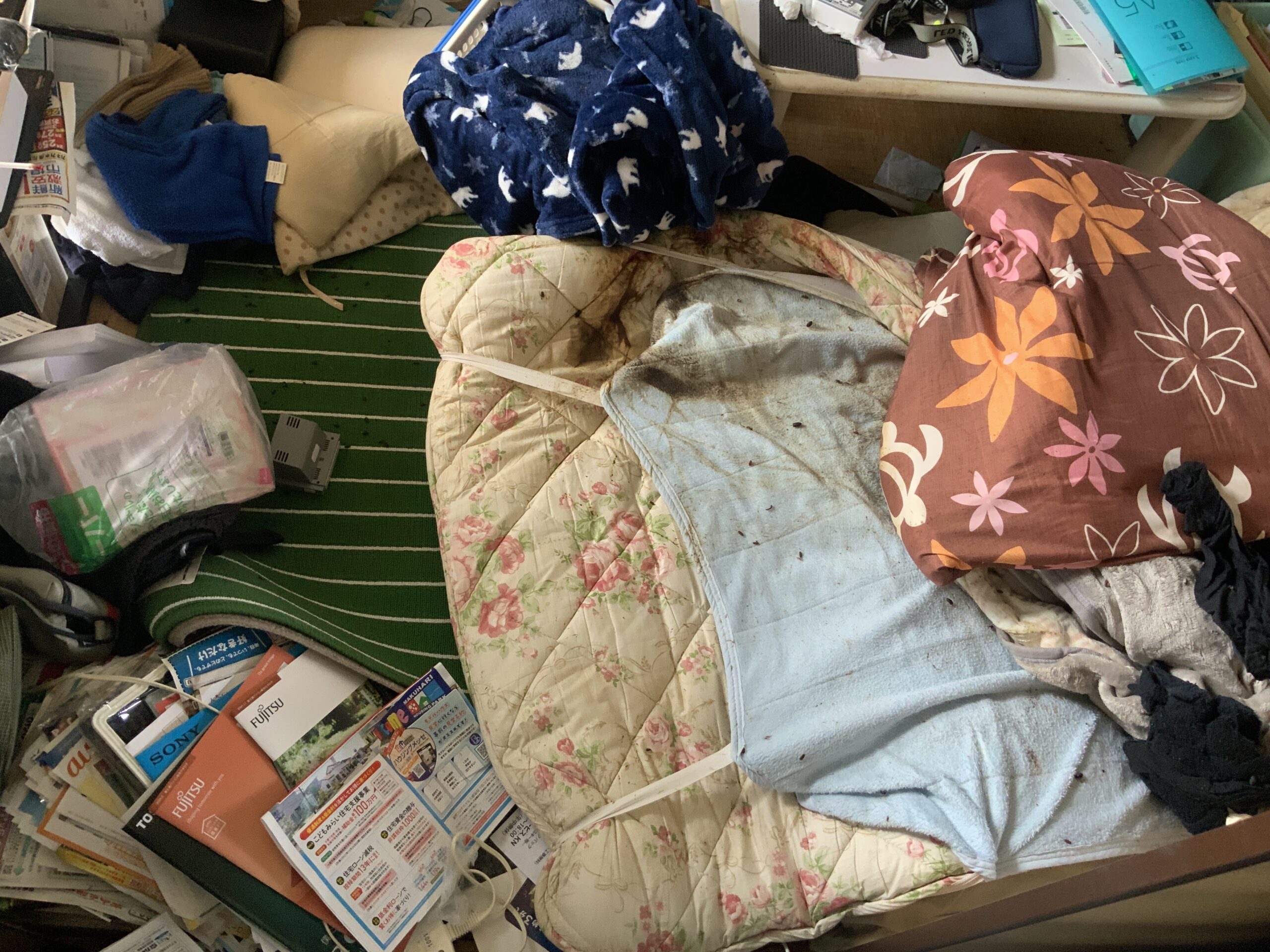 茨城県つくば市　布団　孤独死